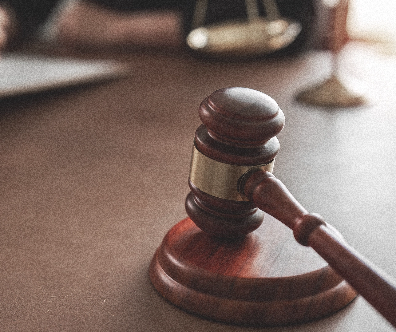 Imagen de un mazo de juez.